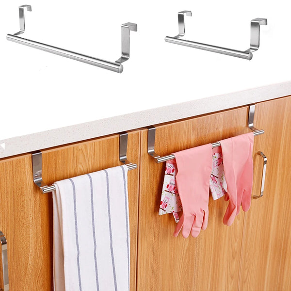 Stainless Steel Over-the-Door Towel Bar